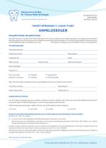 Amnanesebogen Zahnarzt Gießen - Zahnzentrum Dr. Röder und Kollegen 150